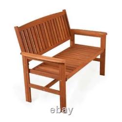 Wooden Garden Bench 2 3 Seater Outdoor Patio Seat Furniture Hardwood Heavy Duty