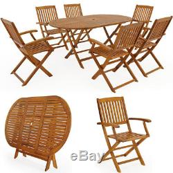 Wooden Garden Furniture Set Boston Table Chairs Patio Wood Outdoor Conservatory