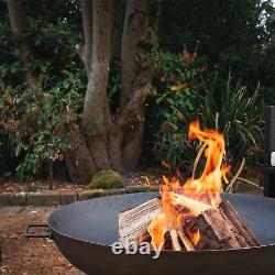 100cm Diamètre Cast Iron Fire Pit Outdoor Garden Patio Heater Camping Bowl