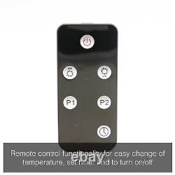 2kw Extérieur Électrique Patio Heater Garden Mur Infrarouge Bluetooth Haut-parleur Argent