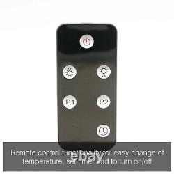 2kw Extérieur Électrique Patio Heater Garden Mur Infrarouge Bluetooth Haut-parleur Noir