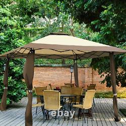 4 X 4m Pop Up Jardin Extérieur Gazebo Canopy Party Tente Patio Shelt 2-tier Toit