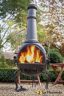 Acier Chimenea Chiminea Patio Heater Bbq Fire Pit Garden Outdoor Nouveau