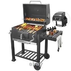 Barbecue Charcoal Grill With Wheels Portable Party Outdoor Patio Garden Barbecue Royaume-uni