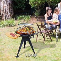Barbecue double grill réglable pour cuisiner en plein air dans le jardin ou sur la terrasse