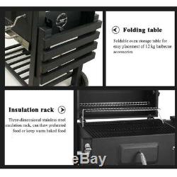 Bbq Barbecue Barbecue Au Charbon Avec Roues Smoker Party Portable Outdoor Patio Jardin
