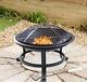 Bbq Outdoor Fire-pi Heater Mosaic Garden Table Patio Stoven Chimera Bowl Withpoker