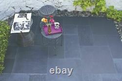 Black Limestone Paving Patio Slabs 22mm Garden Calibred MIX Taille 18.9 M2 Pack