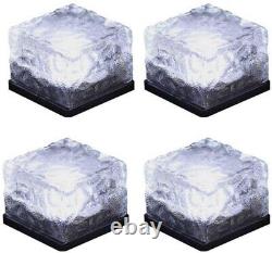 Brick Ice Cube Entered Paver Solar Lights Jardin Cour Chemin Patio Outdoor