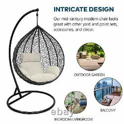 Chaise D’oscillation De Jardin Avec Le Coussin Rattan Hanging Egg Chairs Outdoor Indoor Patio