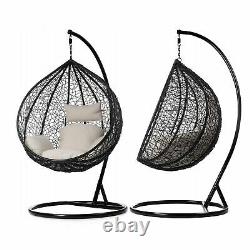 Chaise D’oscillation De Jardin Avec Le Coussin Rattan Hanging Egg Chairs Outdoor Indoor Patio