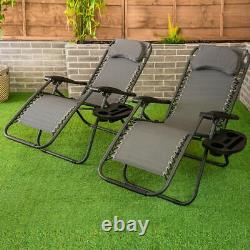 Chaise Extérieure Inclinable Chaise Longue Sun Lounger Seat Patio Pliage Camping Réglable