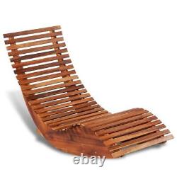 Chaise longue de jardin en bois pour le patio en plein air