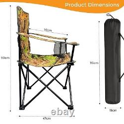 Chaises de camping pliables légères pour patio extérieur, jardin, plage et siège de pêche.