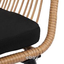 Ensemble de meubles de jardin en rotin de 4 pièces: chaises, table, mobilier extérieur en osier pour véranda