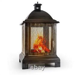 Fire Pit Patio Heaters Bbq Outdoor Garden Basket Poêle Lanterne Cheminée Antique