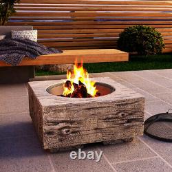 Foyer Extérieur Bbq Grill Bowl Firepit Square Table Stove Garden Patio Heater