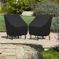 Housse de chaise empilable imperméable et résistante pour meubles de jardin et de patio en extérieur au Royaume-Uni