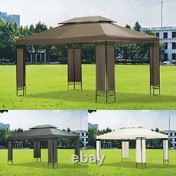 Jardin Gazebo 3m X 4m Outdoor Marquee Party Tent Shelter Pavilion Patio 3 Couleur