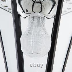 Lampe De Jardin Post Lumière Extérieur Led Solaire Alimenté Lampe De Lanterne Pour Patio Pathway