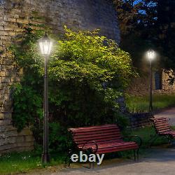 Lampe De Jardin Post Lumière Extérieur Led Solaire Alimenté Lampe De Lanterne Pour Patio Pathway