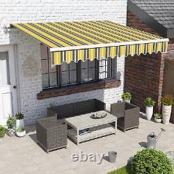 Manuel de jardin extérieur bricolage Auvent de terrasse auvent de soleil rétractable abri de jardin au Royaume-Uni