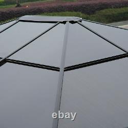 Outsunny 3x3.6m Aluminium Gazebo Canopy Patio Marquee Party Tent Jardin Extérieur