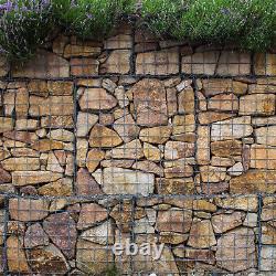 Paniers Gabion Jardin Mesh Extérieur Patio Cages Fil Stone Wall Planter Border