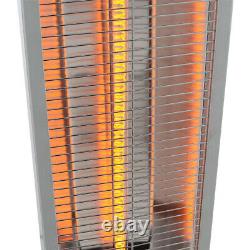 Patio Heater Free Standing Outdoor Garden Electric Infrared Warmer Avec Télécommande