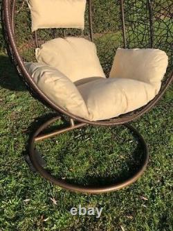Rattan Swing Patio Garden Tissage Hanging Egg Chair Frame Cushion In Or Outdoor