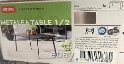Table de jardin Keter Metalea et 6 chaises Metalix en bronze pour l'extérieur en été