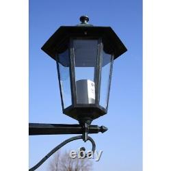 Vidaxl Preston Garden Light Post 2 Bras 215cm Dark Green Outdoor Standing Lampe