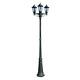 Vidaxl Preston Garden Light Post Standing Lamp Set Vert Foncé / Blanc 1/3-bras